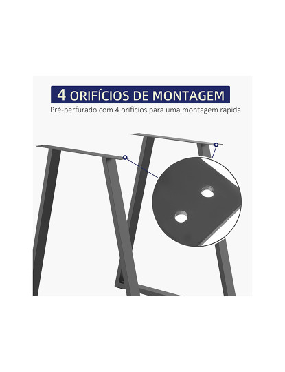 imagem de Pernas de Mesa Preto4