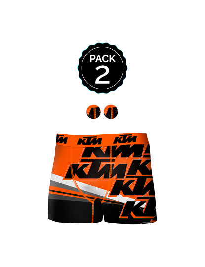 imagem de Pack 2 Boxers KTM Motegi Homem Multicolorido1