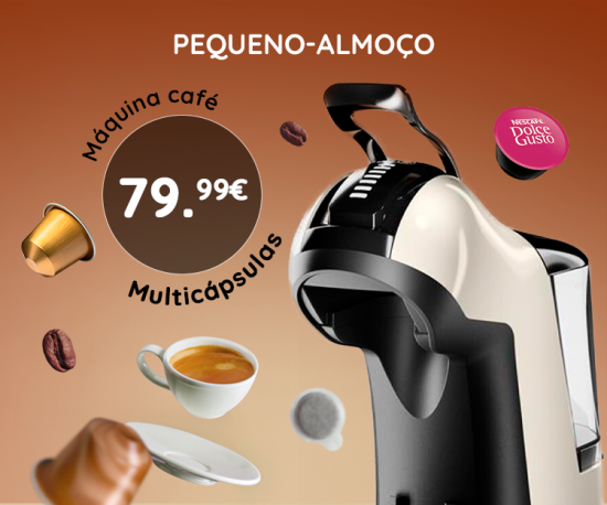 Especial Pequeno Almoço - Máquina Café Multicápsulas só 79,99€