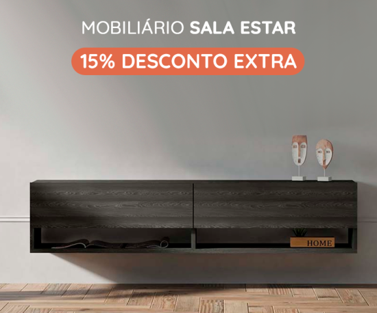 Mobiliário Sala Estar Top Vendas - 15% Desconto Extra