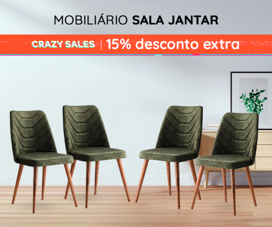 Mobiliário Sala Jantar Top Vendas - 15% Desconto Extra