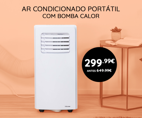 Ar Condicionado Portátil com Bomba Calor só 299,99€