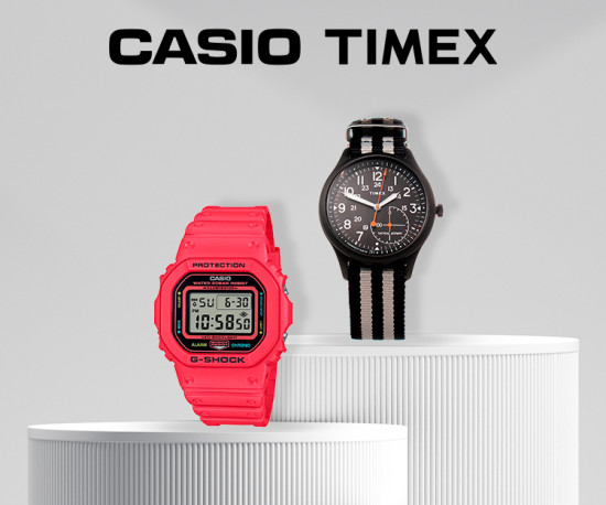 Relógios Timex e Casio