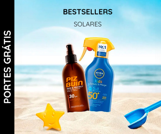 Gama de Solares e Bronzeadores - Expedição Imediata
