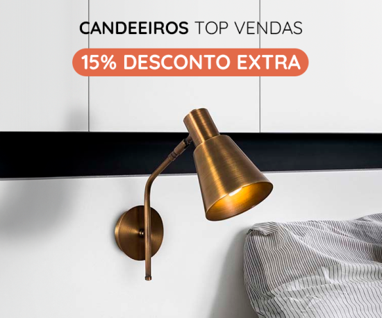 Candeeiros - 15% Desconto Extra