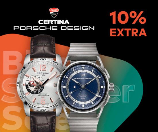 Relógios Certina, Ducati e Porsche Design