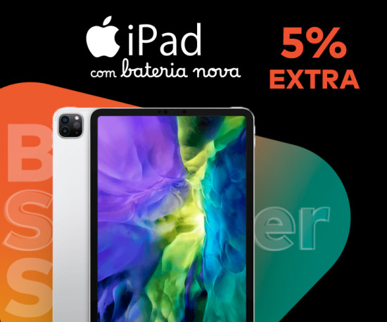 iPads Bateria Nova - 5% Desconto Extra