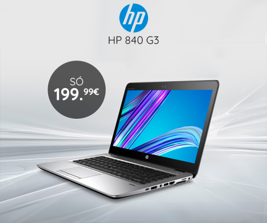 Portátil HP 840 G3 só 199,99Eur