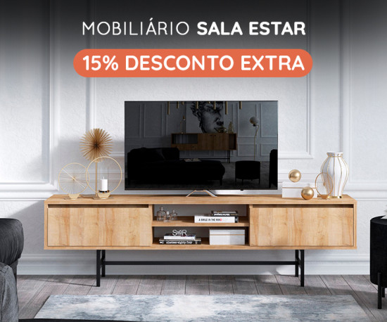 Mobiliário Sala Estar Top Vendas - 15% Desconto Extra