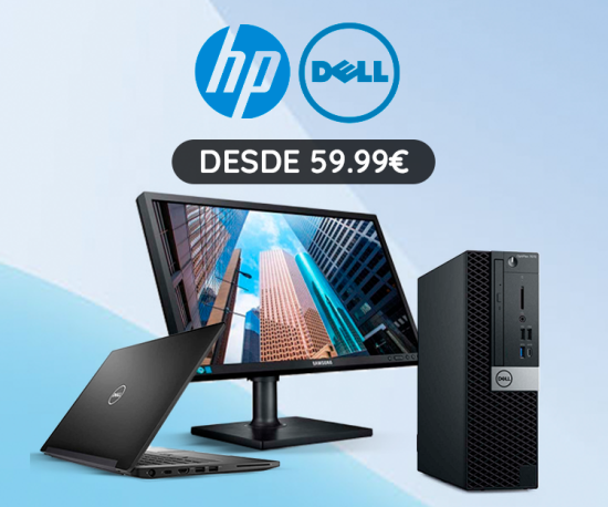 Portáteis, Desktop's e Monitores desde 59,99€ - HP, Dell