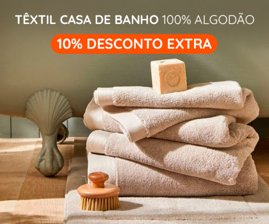 Têxtil Casa de Banho 100% Algodão