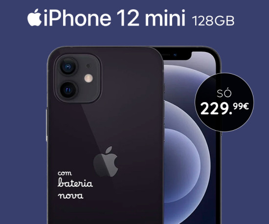 BAIXA DE PREÇO! iPhone 12 Mini 128GB SÓ 229,99Eur