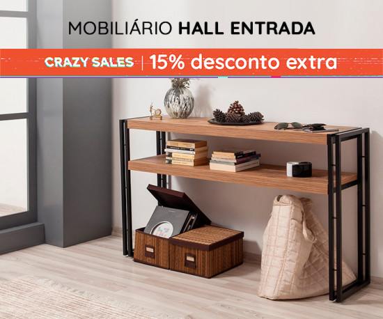 Mobiliário Hall Entrada Top Vendas - 15% Desconto Extra