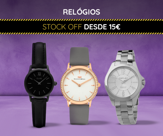 Stock Off Relógios! Oportunidades desde 15€