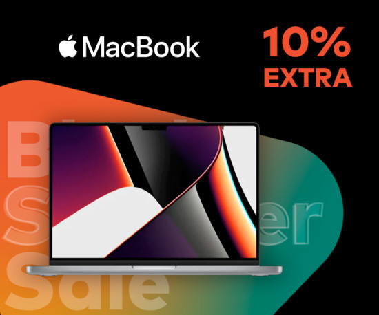 Black Summer Sale -  10% Desconto Extra MacBooks!