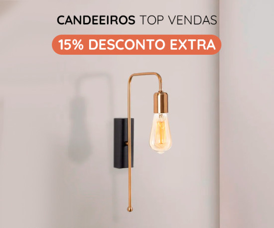 Candeeiros - 15% Desconto Extra