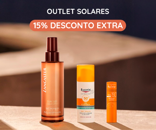 Outlet Solares e bronzeadores- Expedição Imediata