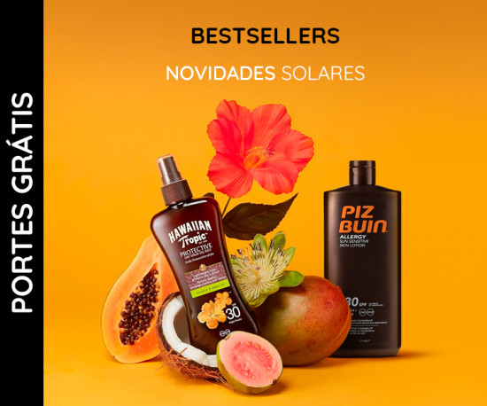 Gama de Solares e Bronzeadores - Expedição Imediata