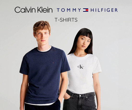 Calvin Klein e Tommy Hilfiger - Especial T-shirts