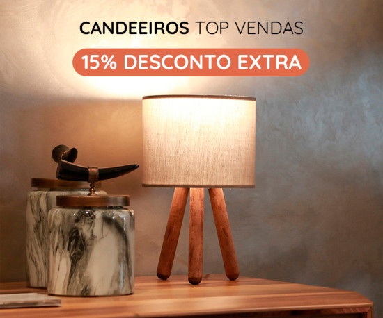 Candeeiros - 15% Desconto Extra