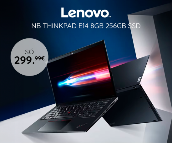 NoteBook Lenovo Thinkpad E14 Core i3-10110U 8Gb 256Gb SSD só 299,99Eur