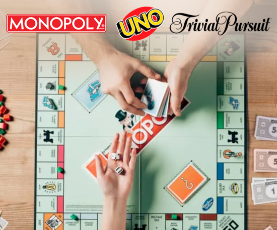 Monopoly, Uno, Trival - Jogos em Família