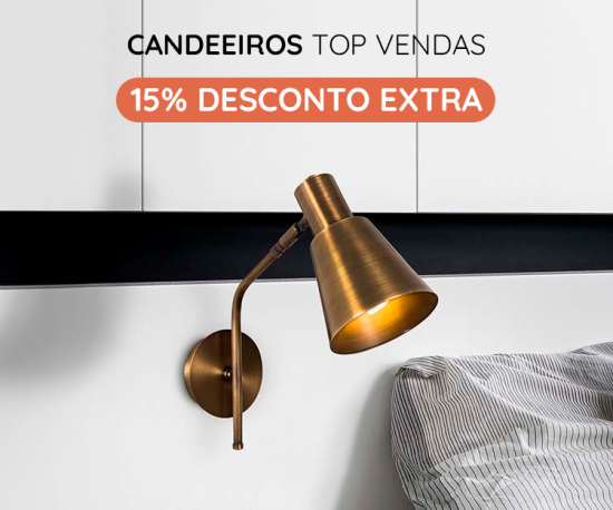 Candeeiros Top Vendas - 15% Desconto Extra