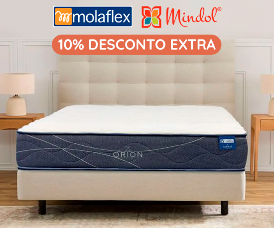 Colchões - Molaflex, Mindol - 10% Desconto Extra