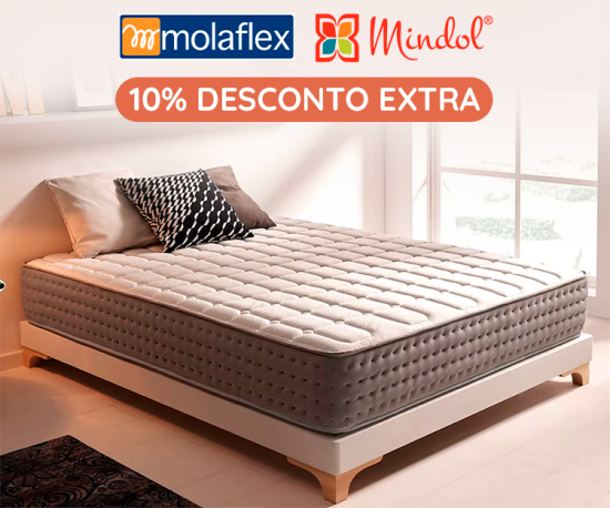 Colchões - Molaflex, Mindol - 10% Desconto Extra