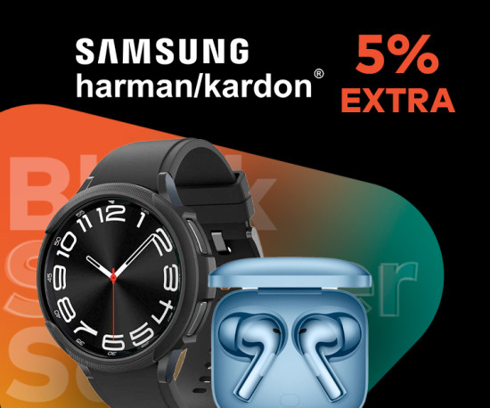 Black Summer Sales 5% SmartWatches & EarPhones - Samsung, Harman Kardon - desde 14,99Eur
