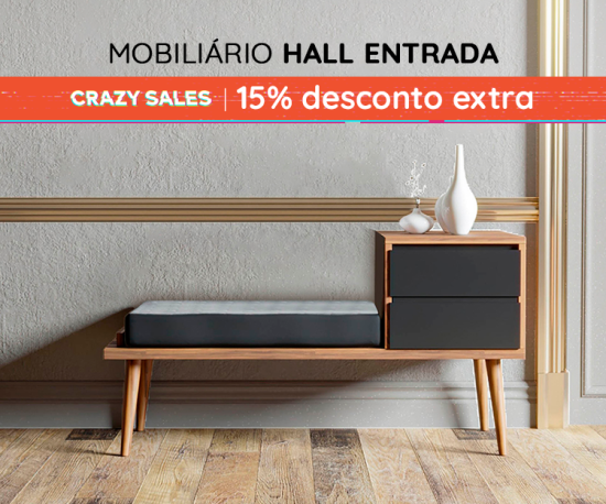 Mobiliário Hall Entrada Top Vendas - 15% Desconto Extra