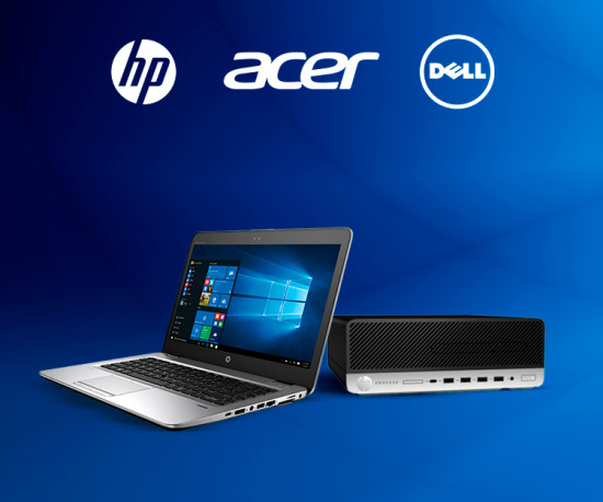 HP, Dell e Acer - Desktops e Portáteis desde 44,99Eur