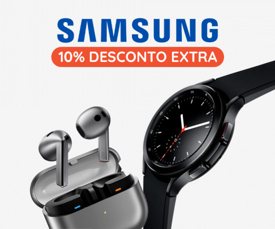 Smartwatches & EarPods Samsung - 10% desconto extra