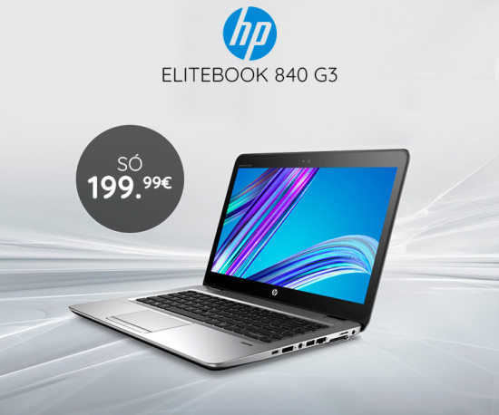 Portátil HP 840 G3 só 199,99Eur